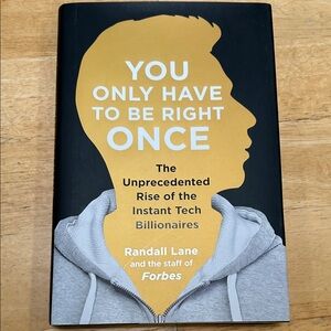 Hardback book “ You Only Have To Be Right Once “.